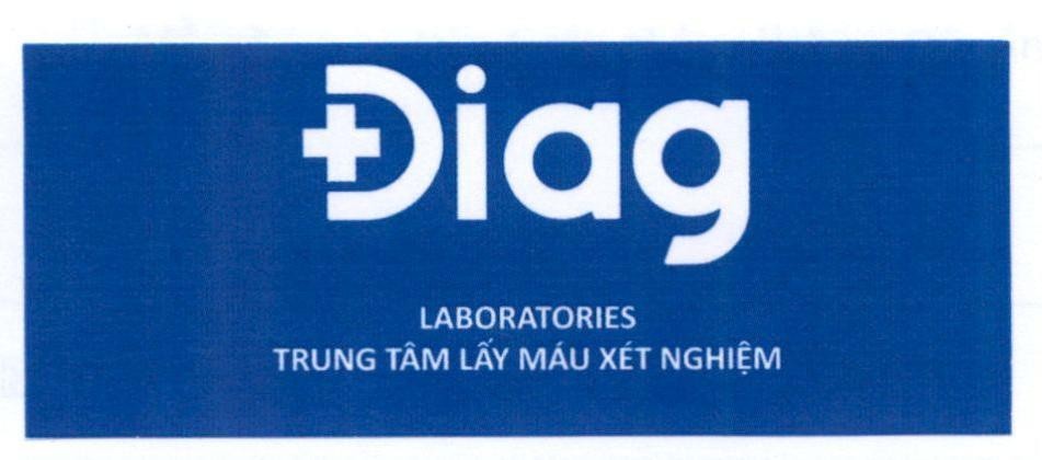 Nhãn hiệu Điag LABORATORIES Trung Tâm Lấy Máu Xét Nghiệm  của Công ty TNHH LAB GROUP INTERNATIONAL Việt Nam, số đơn 4-2020-30565