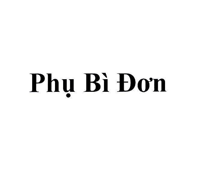 Nhãn hiệu Phụ Bì Đơn  của Công ty trách nhiệm hữu hạn dược phẩm á âu, số đơn 4-2020-32306