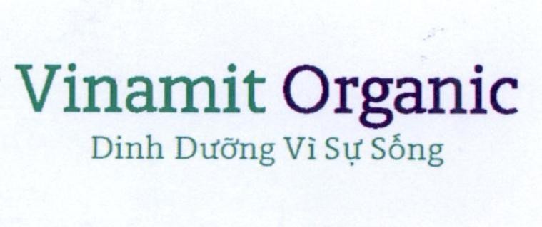 Nhãn hiệu Vinamit Organic Dinh Dưỡng Vì Sự Sống  của Công ty cổ phần VI NA MIT, số đơn 4-2020-40176