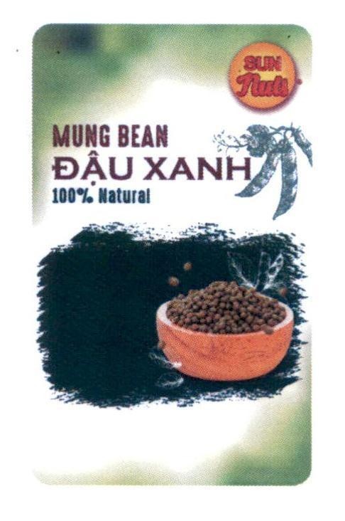 Nhãn hiệu Sun Nuts MUNG BEAN Đậu Xanh 100% Natural  của Công ty cổ phần lương thực Bình Minh, số đơn 4-2020-41596