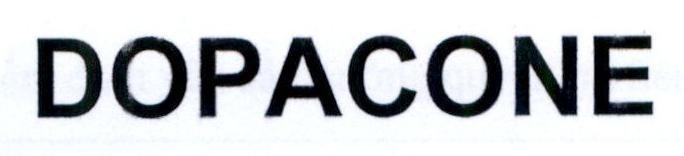Getz Pharma International FZ LLC的DOPACONE 品牌, 申请号 4-2020-44962