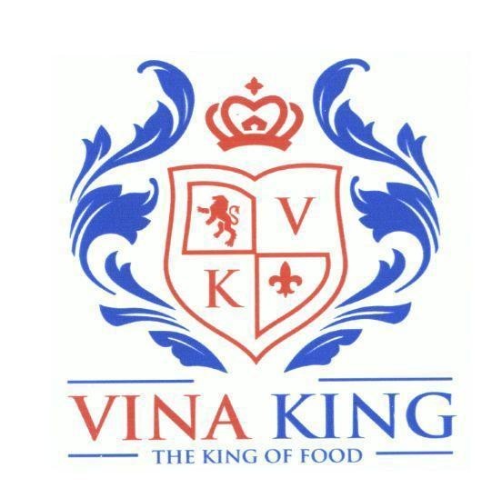 Nhãn hiệu VINA KING THE KING OF FOOD V K  của Công ty TNHH thương mại - dịch vụ - chế biến nông sản Thành Phát, số đơn 4-2020-52955