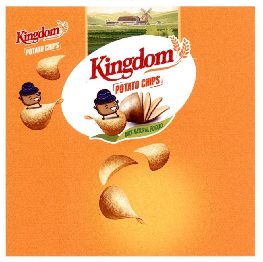 Công ty cổ phần tập đoàn KIDO的Kingdom POTATO CHIPS 100% NATURAL POTATO Kingdom POTATO CHIPS 品牌, 申请号 4-2020-54925