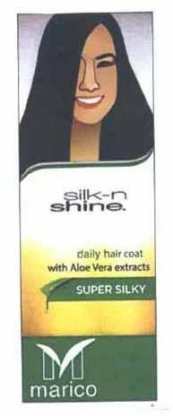 Nhãn hiệu silk-n shine M marico SUPER SILKY daily hair coat with Aloe vera extracts  của Công ty cổ phần MARICO SOUTH EAST ASIA, số đơn 4-2021-01944