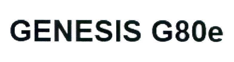 Nhãn hiệu GENESIS G80e  của Hyundai Motor Company, số đơn 4-2021-03033