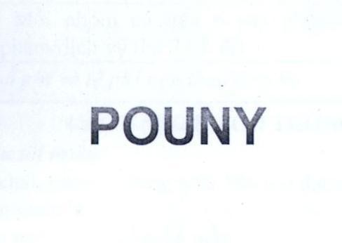 POUNY 