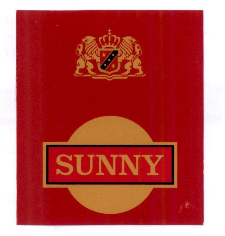 Nhãn hiệu SUNNY  của Công ty TNHH một thành viên thuốc lá Bắc Sơn, số đơn 4-2021-10665