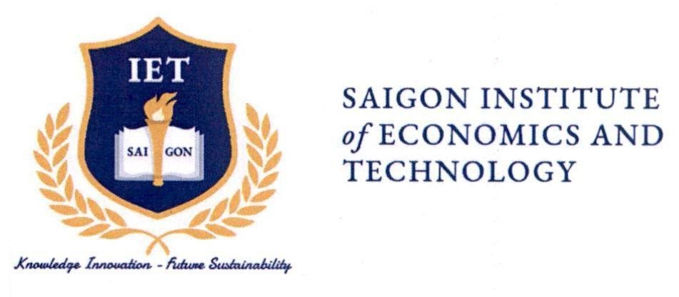 Viện Kinh tế và Kỹ thuật Sài Gòn的IET SAI GON SAIGON INSTITUTE of ECONOMICS AND TECHNOLOGY Knowledge Innovation - Future Sustainability 品牌, 申请号 4-2021-17426