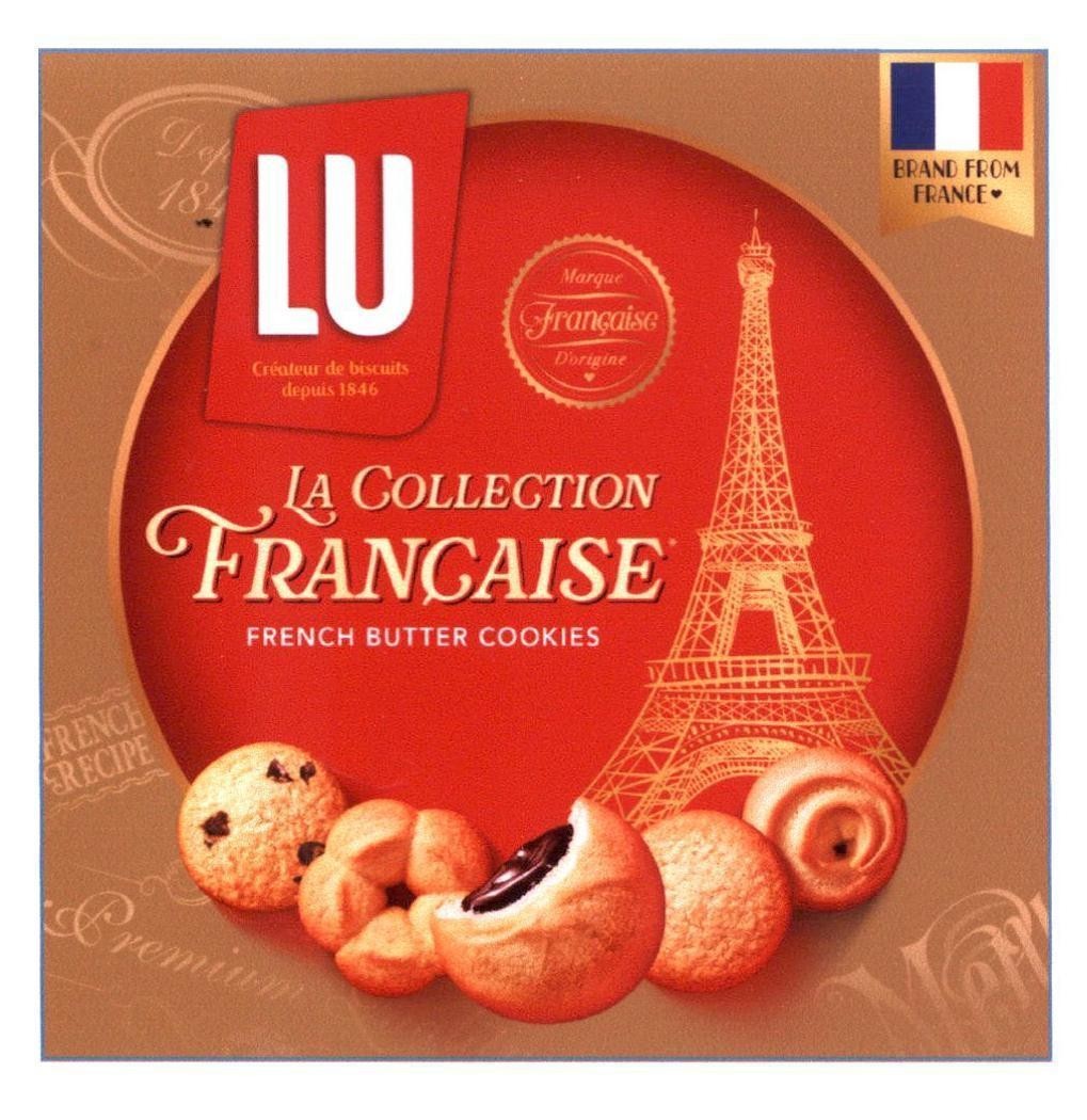Trademark LU Créateur de biscuits depuis 1846 LA COLLECTION FRANCAISE FRENCH BUTTER COOKIES Marque Francaise D'origine...  of GENERALE BISCUIT, application No 4-2021-17563