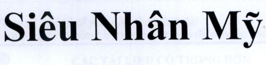 Nhãn hiệu Siêu Nhân Mỹ  của Công ty cổ phần MULTIAGRO, số đơn 4-2021-18190
