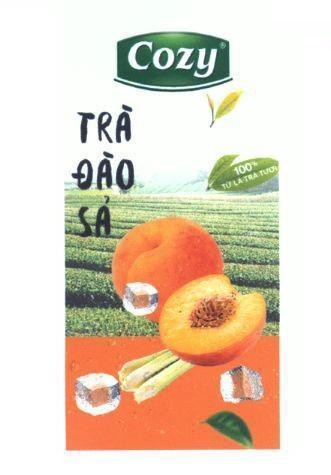 Cozy Trà Đào Sả 100% Từ Lá Trà Tươi 