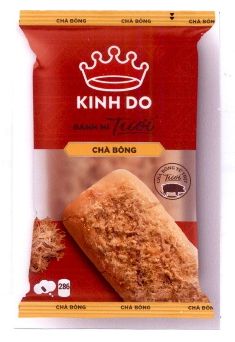 Nhãn hiệu KINH DO BÁNH MÌ Tươi CHÀ BÔNG CHÀ BÔNG TỪ Tươi 286  của Công ty cổ phần MONDELEZ Kinh Đô Việt Nam, số đơn 4-2021-21762