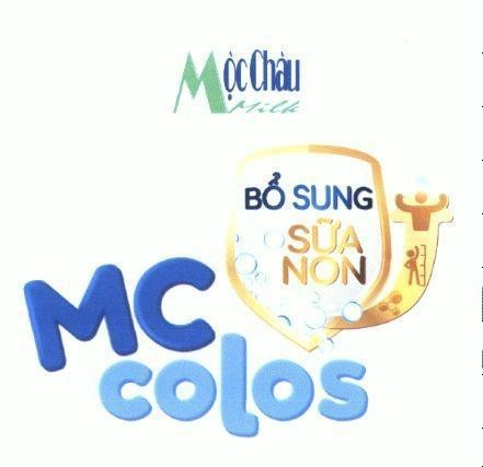 Nhãn hiệu Mộc Châu Milk MC colos Bổ Sung Sữa Non  của Công ty CP giống bò sữa Mộc Châu, số đơn 4-2021-24947