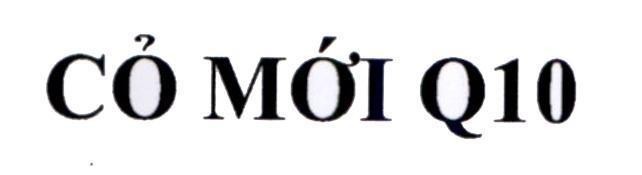 Nhãn hiệu Cỏ Mới Q10  của Công ty cổ phần Genta Thụy Sĩ, số đơn 4-2021-26566