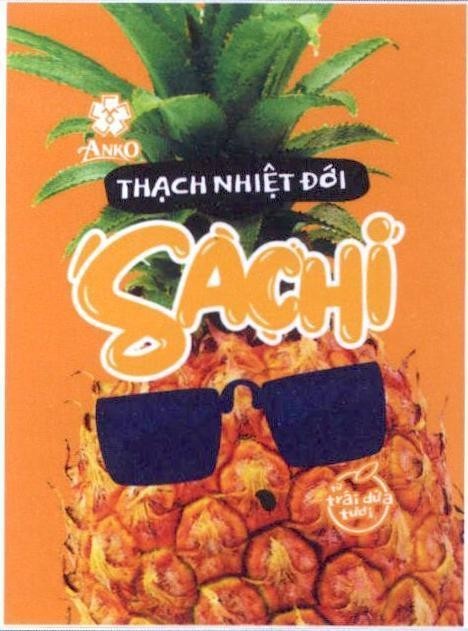 ANKO Thạch Nhiệt Đới SACHI từ trái dứa tươi 