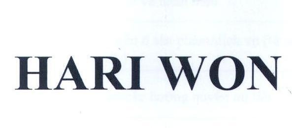 Trademark HARI WON  of Công ty TNHH một thành viên sản xuất thương mại mỹ phẩm Seven Nine, application No 4-2021-27511