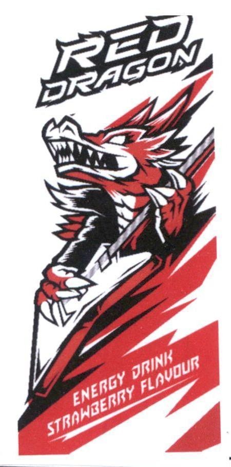 Trademark RED DRAGON ENERGY DRINK STRAWBERRY FLAVOUR  of UNIVERSAL ROBINA CORPORATION, application No 4-2021-28394