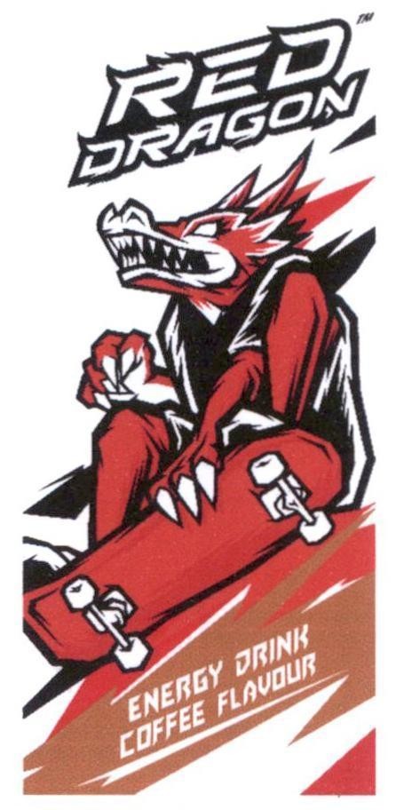 Trademark RED DRAGON ENERGY DRINK COFFEE FLAVOUR  of UNIVERSAL ROBINA CORPORATION, application No 4-2021-28398