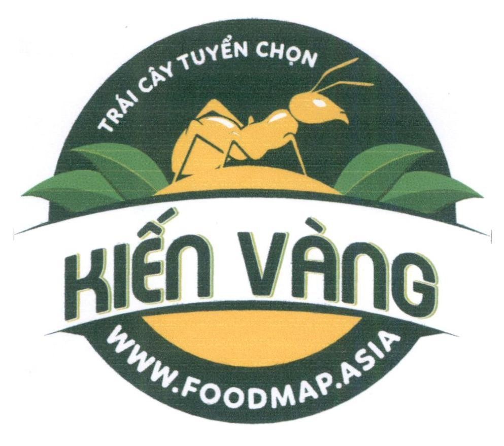 Nhãn hiệu Kiến Vàng Trái Cây Tuyển Chọn WWW.FOODMAP.ASIA  của CÔNG TY TNHH CÔNG NGHỆ VÀ THƯƠNG MẠI UFO, số đơn 4-2021-28664