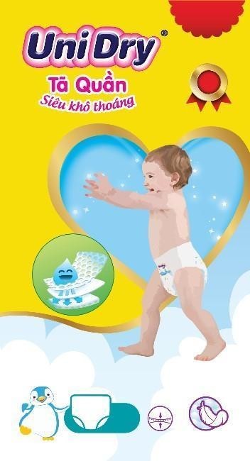 Công ty TNHH TAISUN Việt Nam的UniDry TÃ QUẦN Siêu khô thoáng 品牌, 申请号 4-2021-29298