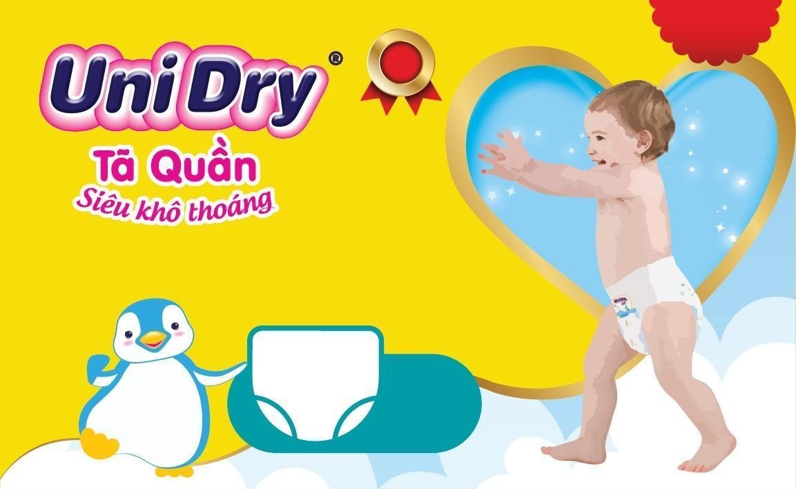 Công ty TNHH TAISUN Việt Nam的UniDry Tã Quần Siêu khô thoáng 品牌, 申请号 4-2021-29313