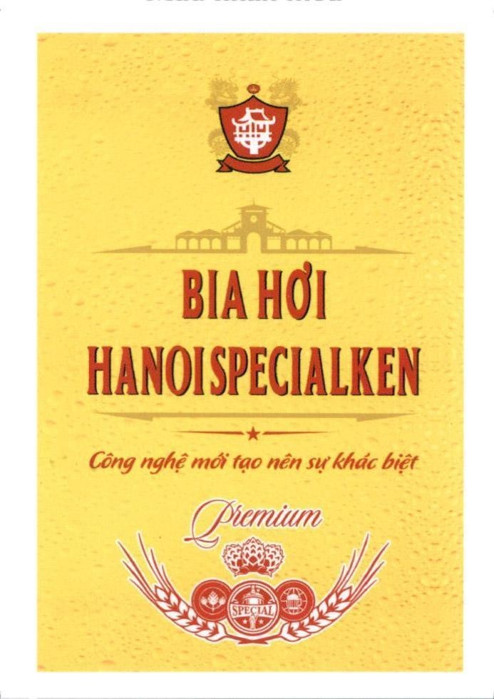 Trademark Bia Hơi HANOISPECIALKEN Công nghệ mới tạo nên sự khác biệt Premium  of Công ty cổ phần bia quốc tế Sài Gòn Hà Nội, application No 4-2021-30539