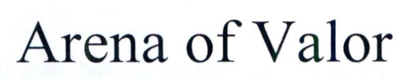 Nhãn hiệu Arena of Valor  của TENCENT HOLDINGS LIMITED, số đơn 4-2021-40967