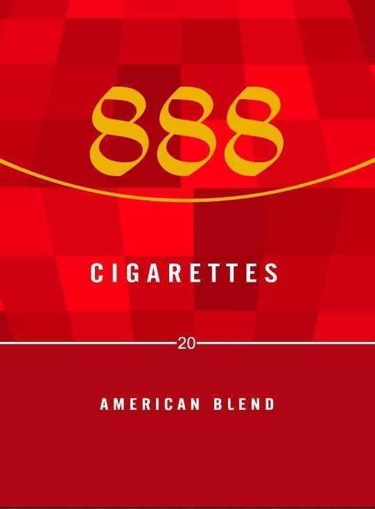 Nhãn hiệu 888 CIGARETTES 20 AMERICAN BLEND  của Công ty TNHH thương mại dịch vụ Golden Mountain, số đơn 4-2021-43140