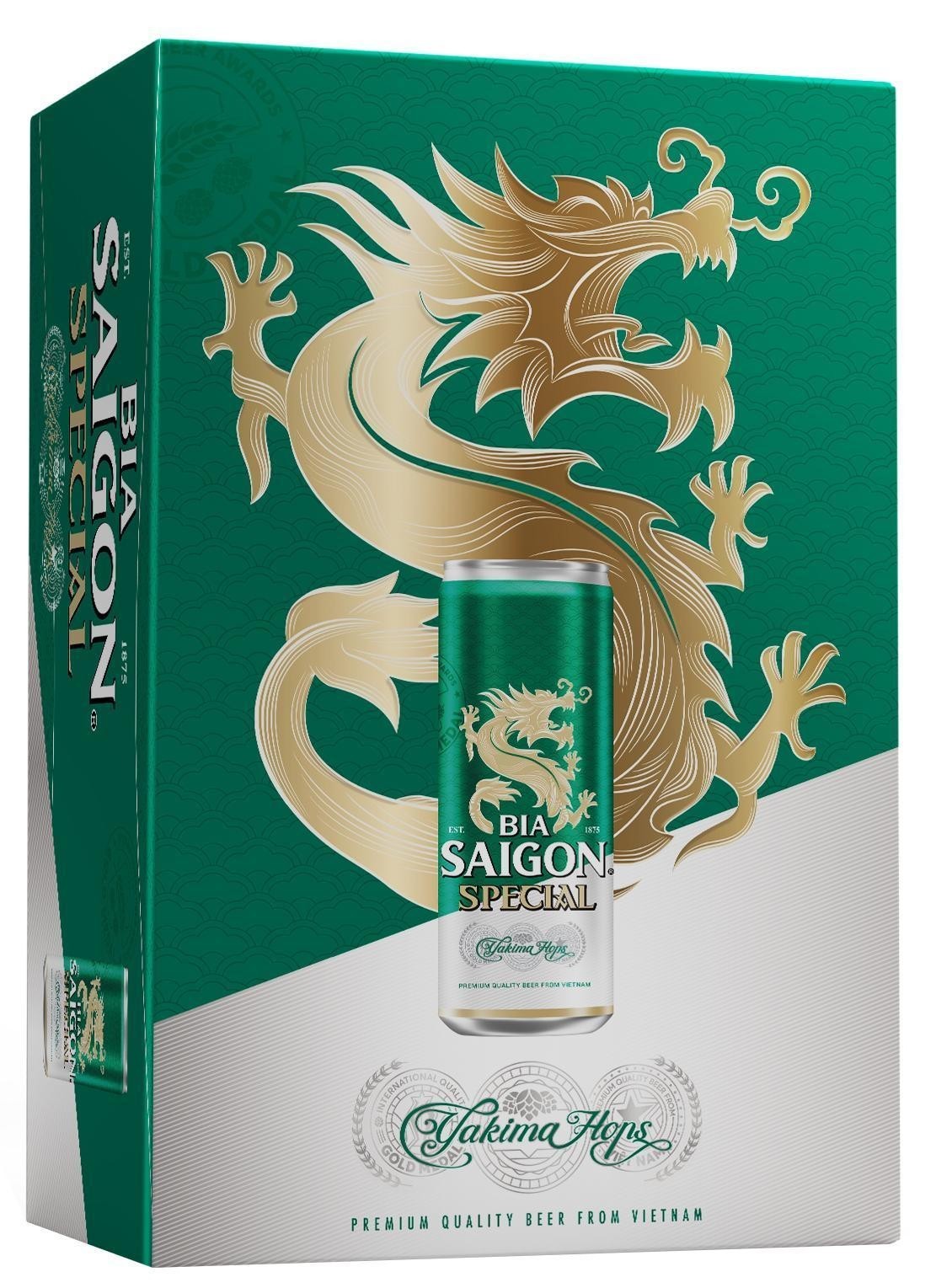 Trademark BIA SAIGON SPECIAL Yakima Hops PREMIUM QUALITY BEER FROM VIETNAM EST. 1875  of Tổng công ty cổ phần bia - rượu - nước giải khát Sài Gòn, application No 4-2021-43590