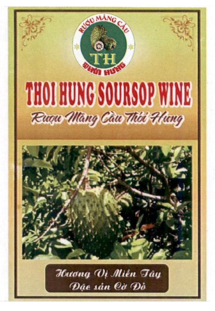 Rượu Mãng Cầu TH Thới Hưng THOI HUNG SOURSOP WINE Rượu Mãng Cầu Thới Hưng Hương Vị Miền Tây Đặc Sản Cờ Đỏ 