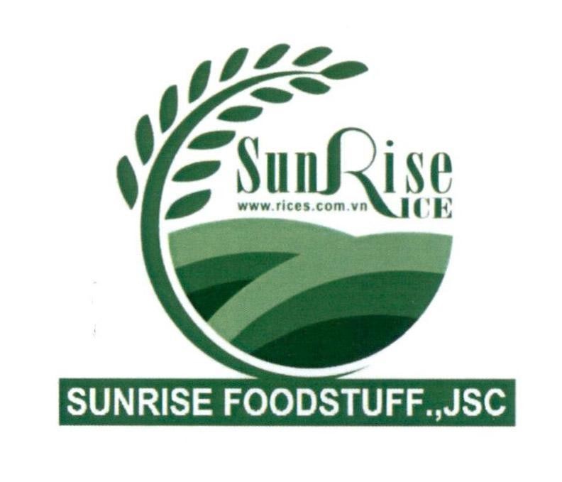 Nhãn hiệu SunRise ICE www.rices.com.vn SUNRISE FOODSTUFF.,JSC  của Công ty cổ phần lương thực Bình Minh, số đơn 4-2021-44825