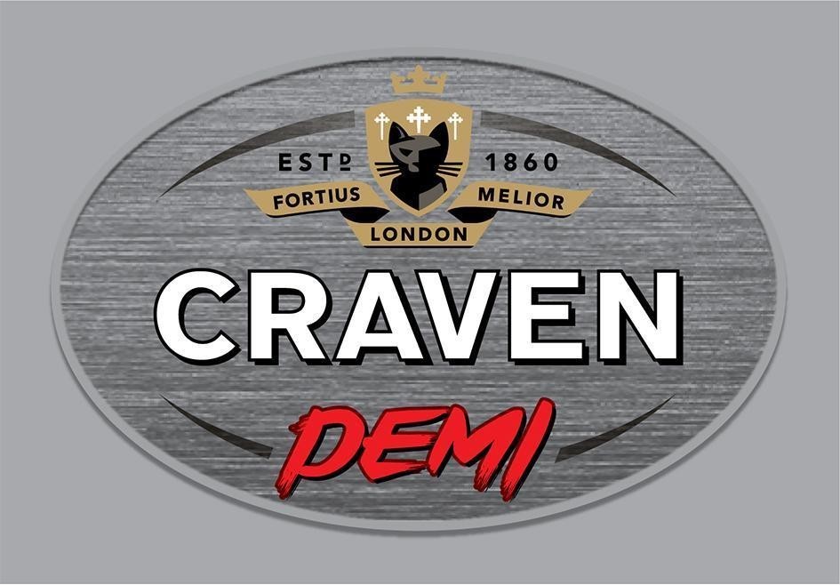 Nhãn hiệu CRAVEN DEMI FORTIUS MELIOR LONDON EST 1860  của Carreras Limited, số đơn 4-2021-47707