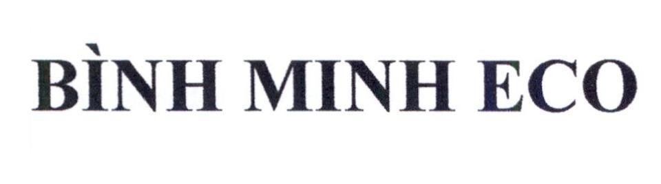 Trademark Bình Minh ECO  of Nguyễn Doãn Thiệu, application No 4-2022-08655