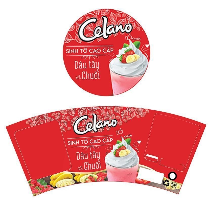 Công ty Cổ phần Tập đoàn Kido的Celano Sinh Tố Cao Cấp Dâu Tây Xốt Chuối Fresh 品牌, 申请号 4-2022-18770