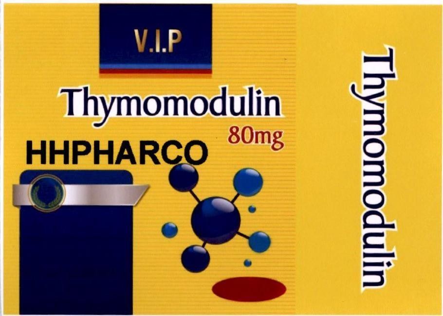 Nhãn hiệu Thymomodulin V.I.P HHPHARCO 80mg  của Công ty trách nhiệm hữu hạn TMDV&XNK Hoàng Hải Phát, số đơn 4-2022-19190