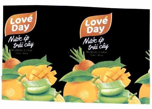 Nhãn hiệu Love Day Nước ép trái cây Nha Đam - Cà Rốt Cam - Xoài Love Day Nước ép trái cây Nha Đam - Cà Rốt Cam - Xoài  của Công ty cổ phần tập đoàn VIHAMARK, số đơn 4-2022-19515