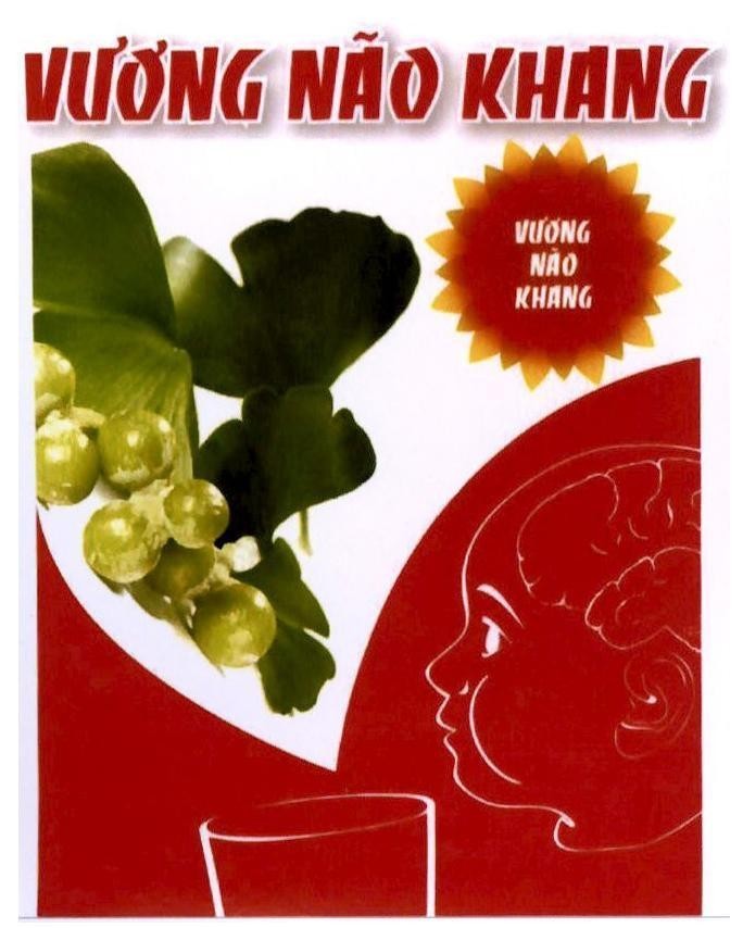 Nhãn hiệu VƯƠNG NÃO KHANG  của Công ty trách nhiệm hữu hạn dược phẩm á Âu, số đơn 4-2022-19660