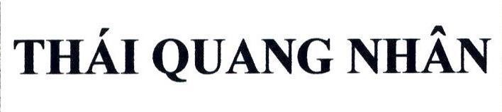 Thái Quang Nhân的THÁI QUANG NHÂN 品牌, 申请号 4-2022-19768
