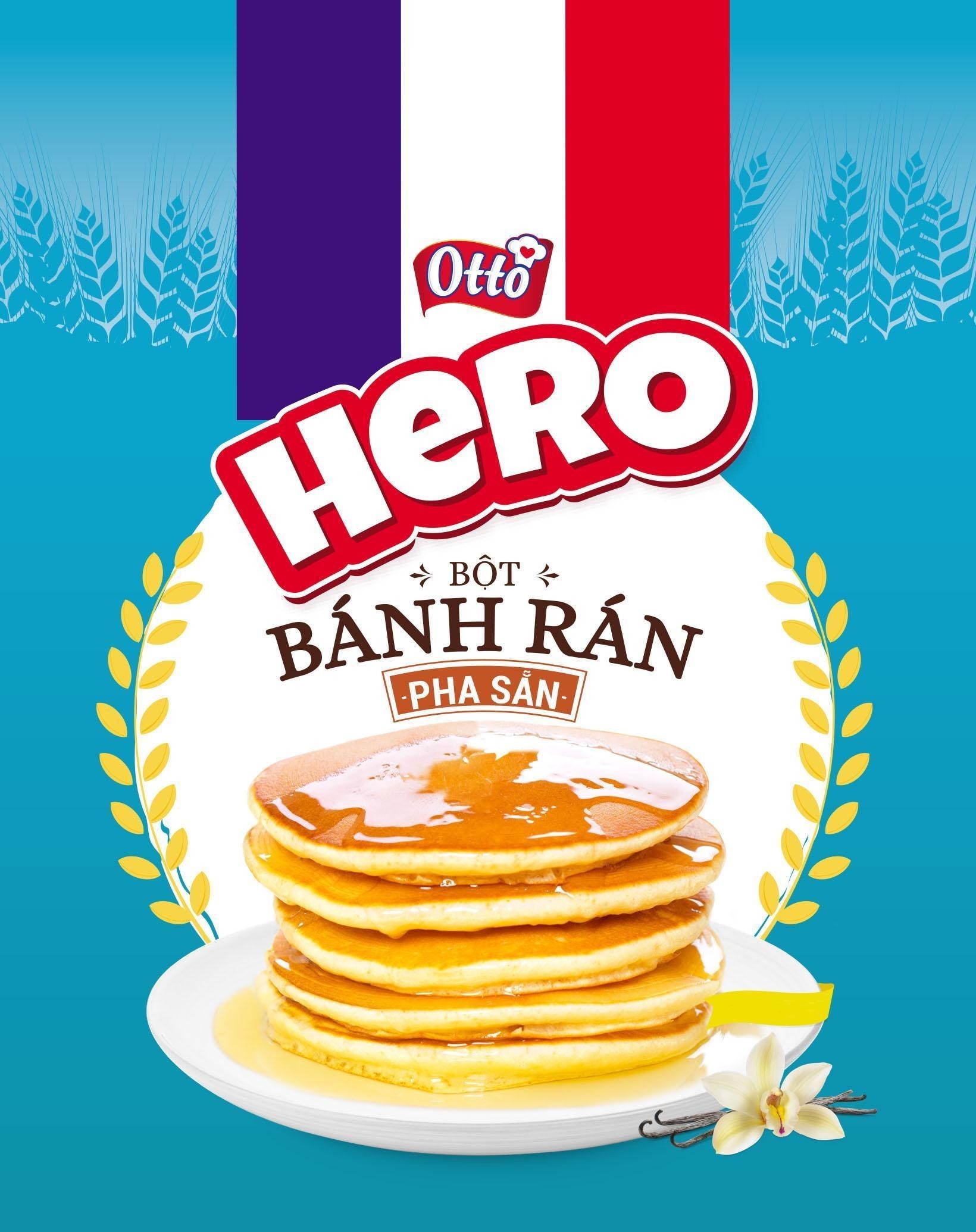 Nhãn hiệu HERO Otto Bột Bánh Rán Pha Sẵn  của Công ty TNHH chế biến thực phẩm & bánh kẹo Phạm Nguyên, số đơn 4-2022-21749