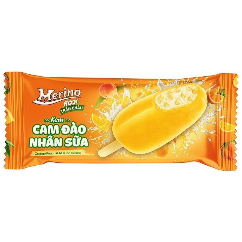 Trademark Merino Kool Trân Châu Kem Cam Đào Nhân Sữa Orange Peach & Milk Ice Cream  of Công ty cổ phần tập đoàn KIDO, application No 4-2022-26293