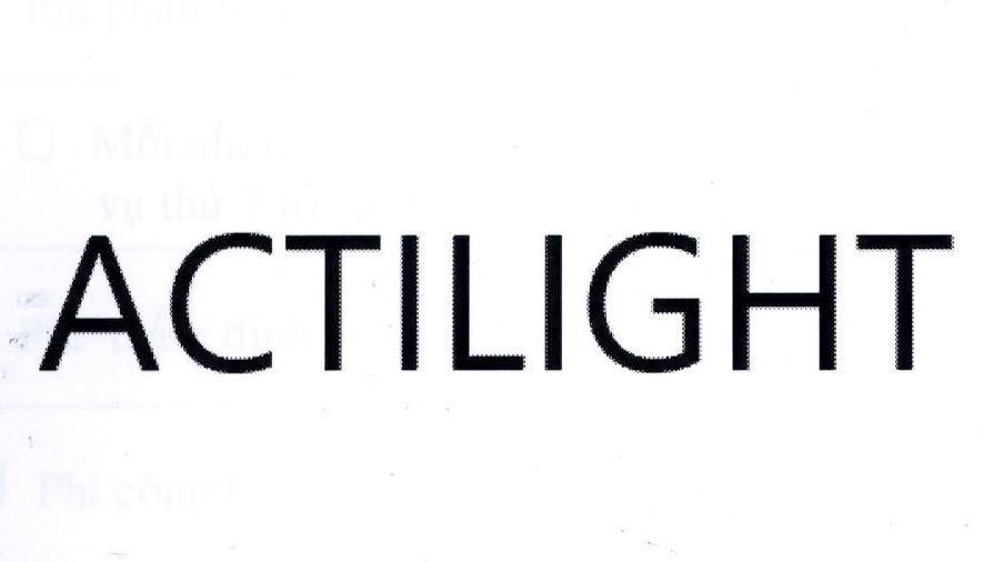 Nhãn hiệu ACTILIGHT  của TOTO LTD., số đơn 4-2022-34597