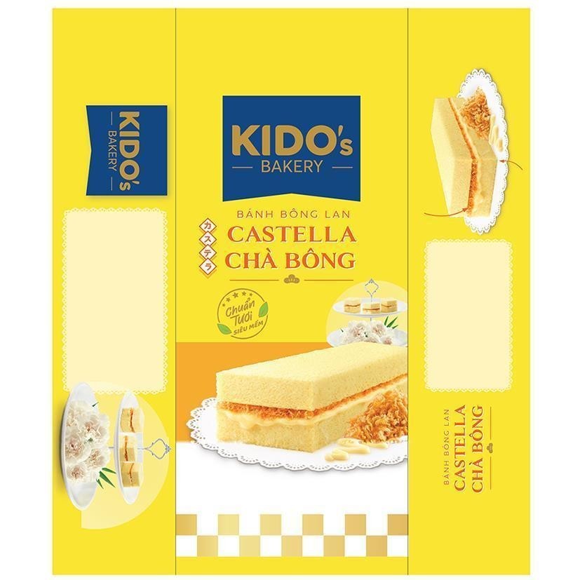 Công ty cổ phần tập đoàn KIDO的KIDO's BAKERY KIDO's BAKERY BÁNH BÔNG LAN CASTELLA CHÀ BÔNG BÁNH BÔNG LAN CASTELLA CHÀ BÔNG Chuẩn Tươi Siêu mềm 品牌, 申请号 4-2022-35360