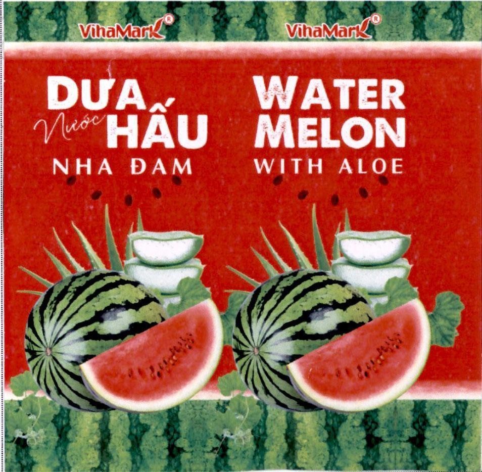Nhãn hiệu VihaMarK Nước Dưa Hấu Nha Dam VihaMarK WATER MELON WITH ALOE  của Công ty cổ phần tập đoàn VIHAMARK, số đơn 4-2022-41489