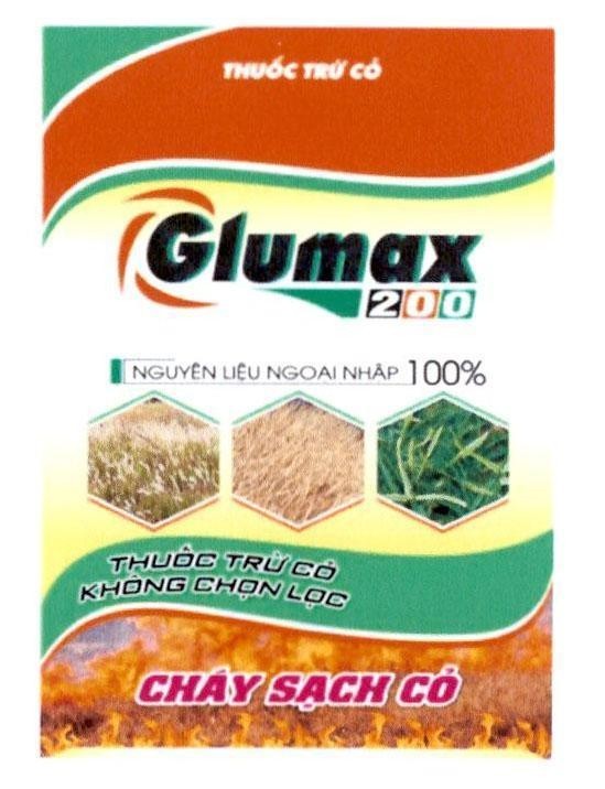 Nhãn hiệu Glumax 200 THUỐC TRỪ CỎ NGUYÊN LIỆU NGOẠI NHẬP 100% THUỐC TRỪ CỎ KHÔNG CHỌN LỌC CHÁY SẠCH CỎ  của Công ty cổ phần Genta Thụy Sĩ, số đơn 4-2022-44239