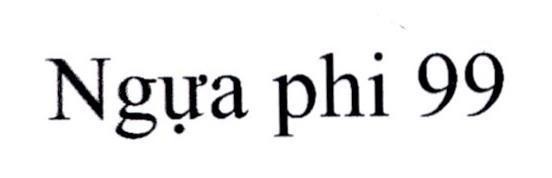 Nhãn hiệu Ngựa phi 99  của Công ty cổ phần Genta Thụy Sĩ, số đơn 4-2022-44247