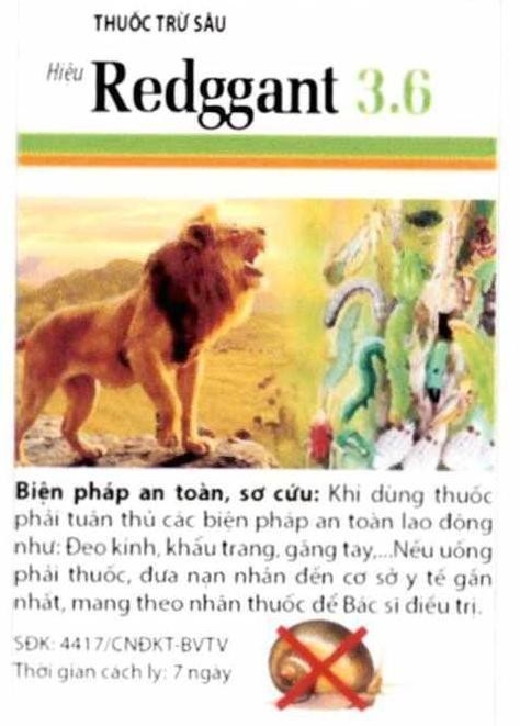 Hiệu Redggant 3.6 THUỐC TRỪ SÂU Biện pháp an toàn, sơ cứu... 