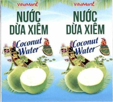 Nhãn hiệu VihaMark NƯỚC DỪA XIÊM Coconut Water  của Công ty cổ phần Tập đoàn VIHAMARK, số đơn 4-2022-46235