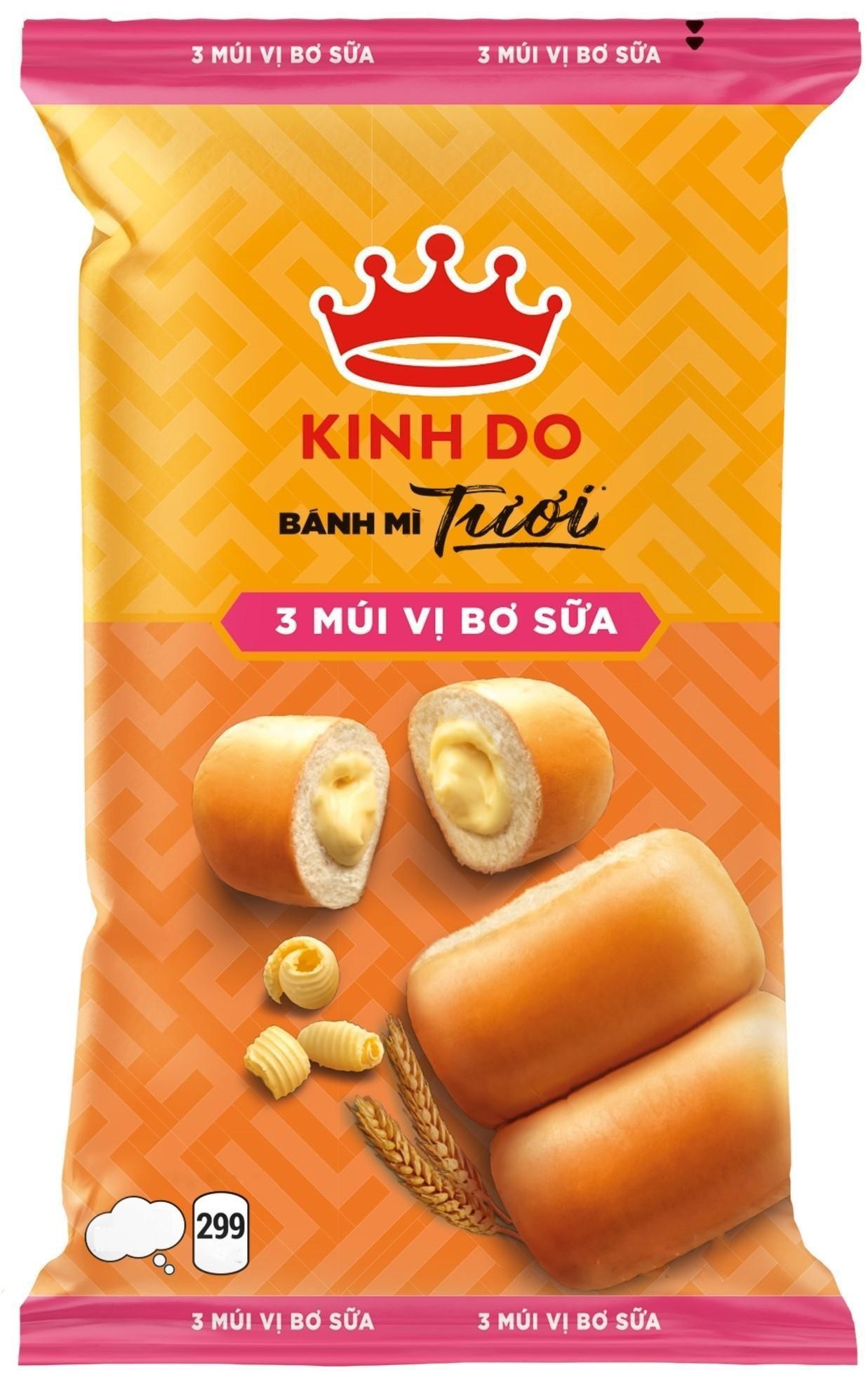 Nhãn hiệu 3 MÙI VỊ BƠ SỮA 3 MÙI VỊ BƠ SỮA KINH DO BÁNH MÌ Tươi 3 MÙI VỊ BƠ SỮA 299 3 MÙI VỊ BƠ SỮA 3 MÙI VỊ BƠ SỮA  của Mondelez International AMEA Pte. Ltd., số đơn 4-2022-46731