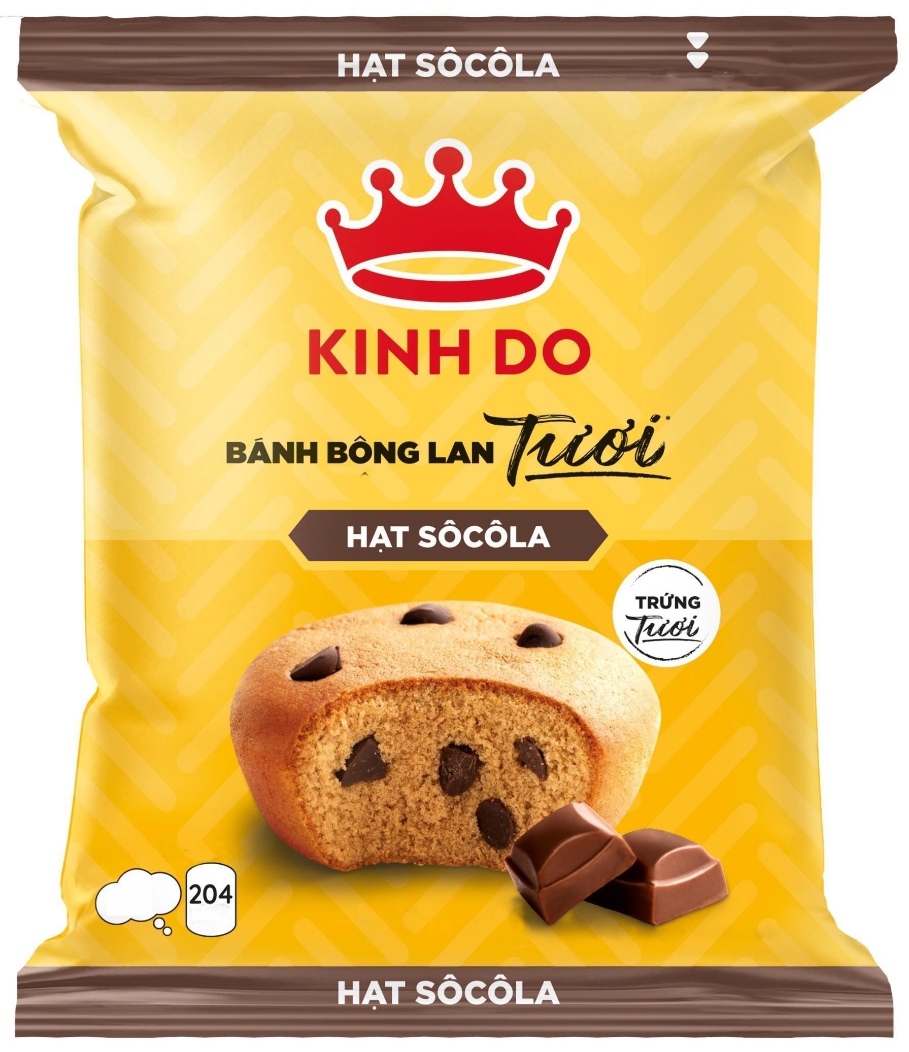 Nhãn hiệu HẠT SÔCÔLA KINH DO BÁNH MÌ BÔNG LAN Tươi HẠT SÔCÔLA TRỨNG Tươi 204 HẠT SÔCÔLA  của Mondelez International AMEA Pte. Ltd., số đơn 4-2022-46733