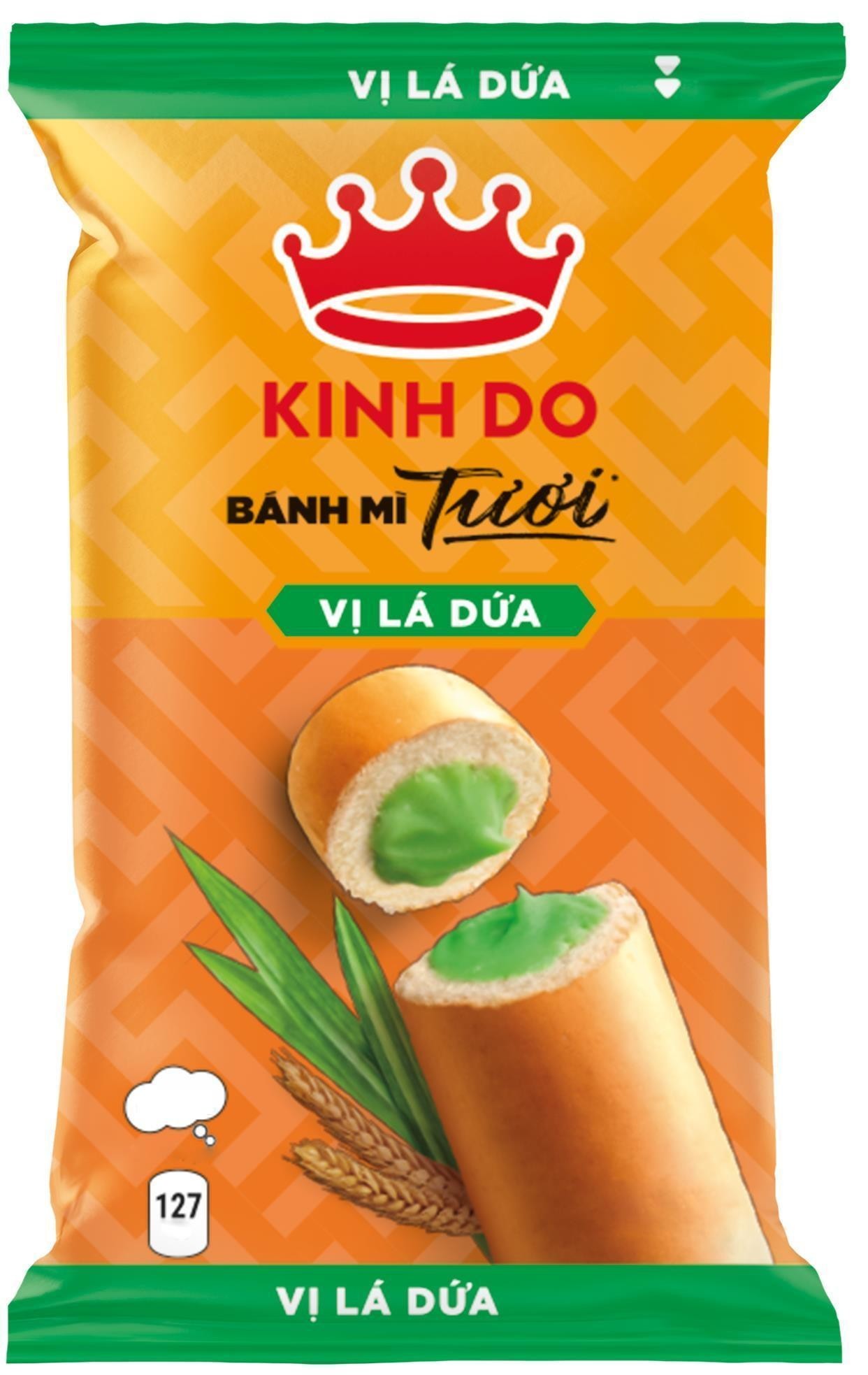 Nhãn hiệu VỊ LÁ DỨA KINH DO BÁNH MÌ Tươi VỊ LÁ DỨA 127 VỊ LÁ DỨA  của Mondelez International AMEA Pte. Ltd., số đơn 4-2022-46746